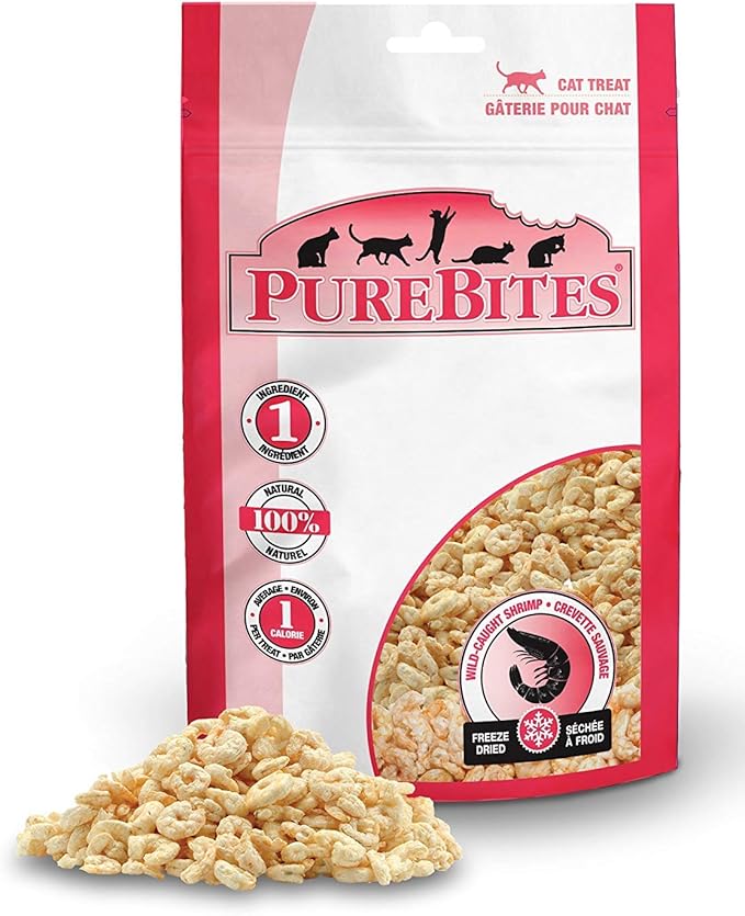 PureBites Freeze-Dried Cat Treats with Shrimp .53 oz-Mewly Pet