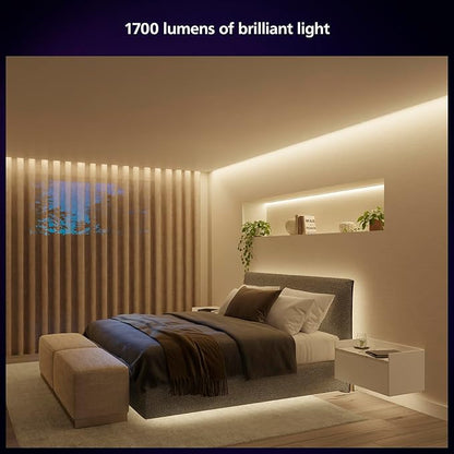 Philips Hue Indoor 16 Ft Smart LED Solo lightstrip Base Kit - 1 Pack - Control with Hue App - Compatible with Alexa, Google Assistant and Apple HomeKit| (Pack of 4)