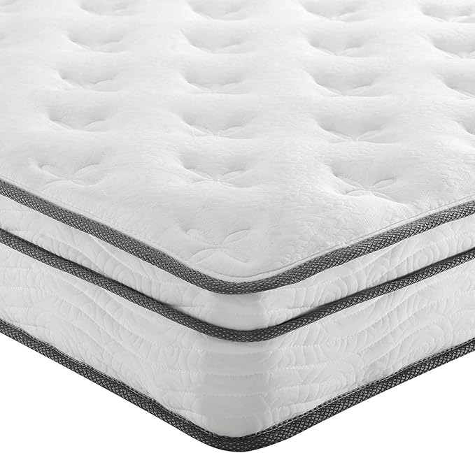 Modway Jenna 8” Innerspring and Memory Foam King Mattress With Individually Encased Coils