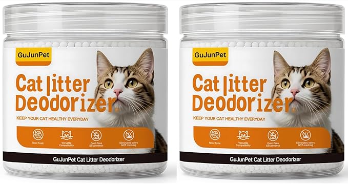 Cat Litter Deodorizer - Advanced Fragrance-Free Odor Control for Sensitive Cats - Reduces Scooping, Extends Litter Use - Hypoallergenic Formula Ideal for Multi-Cat Homes-Mewly Pet