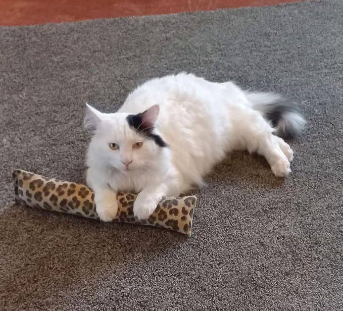 15" Catnip Cat Kicker Toys/Kitty Kick Sticks/Cat-Nip Kick Sticks (Leopard Print) (Kickers Filled with 1 oz Premium Canadian Catnip)-Mewly Pet