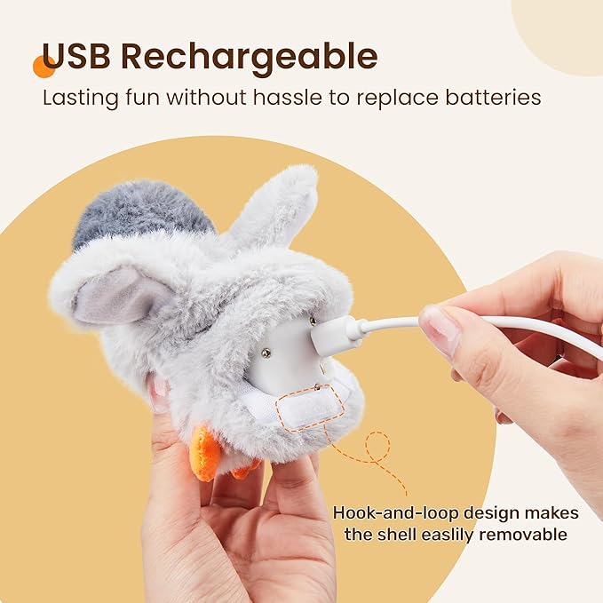 Potaroma Flapping Cat Toys Emperor Penguin, Rechargeable, Lifelike Bird Chirp, Catnip Kicker Toys, Touch Activated Kitten Toy, Interactive Cat Exercise Toys, 4.0 Inches-Mewly Pet