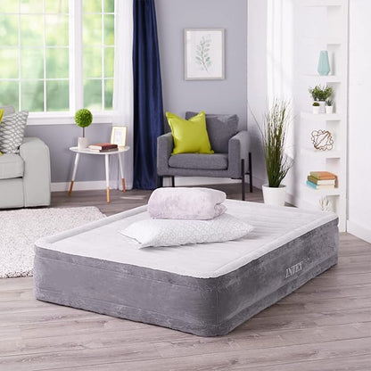Intex Comfort Dura-Beam Airbed Internal Electric Pump Bed Height Elevated (2020 Model)