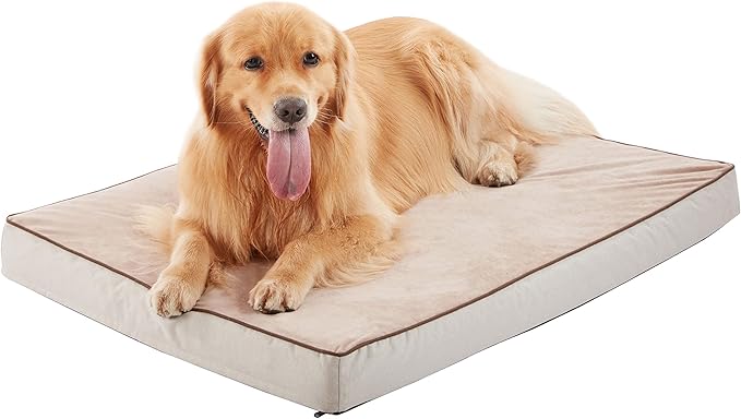 Orthopedic Memory Foam Dog Bed, Cooling Dog Beds for Extra Large Dogs -Waterproof Pet Bed for Crate with Removable Washable Cover, XXL(47inch,110Lbs)-Mewly Pet
