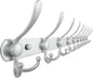 Dseap Coat Rack Wall Mount - 38” Long 10-Tri-Hooks Heavy Duty Coat Hanger Rail Wall Hooks for Hanging Coats Hats Clothing Clothes Purse Mudroom Entryway, Silver