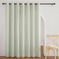 RYB HOME Linen Blended Curtains for Dining Room Laundry Room, Grommet Semi Transparent Wrinkle-Resistant Privacy Vintage Semi Sheer Panels for Nursery, Sage Green, W 60 x L 95 inches, 1 Pc