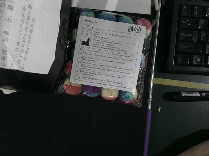 1.2 in Colorful Cat Pom Pom Ball Toys, 20 Pcs Rainbow Cat Toy Balls Soft Plush Cat Ball Interactive Training Ball for Indoor Cats & Kittens-Mewly Pet