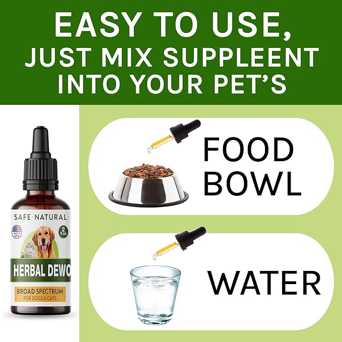 Liquid Herbal Cleanse for Cats and Dogs - Homeopathic Control for Pets of All Breeds and Sizes - Puppy and Kitten - USA-Sourced Ingredients - Preventative or Reactive - 2oz-Mewly Pet