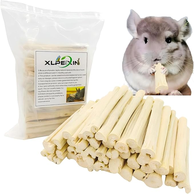 700g/1.5lb Sweet Bamboo Sticks for Rabbits Bunny Chew Toys,Chinchilla Molar Treats Chew Sticks for Small Animals Rabbits Hamsters Guinea Pigs-Mewly Pet