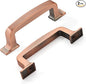 Khtumeware 2 Pack 3 Inch Cabinet Handles - Brushed Antique Copper Pulls for Drawers, Kitchen Cabinets, Cupboards - Hardware Handles