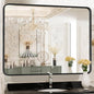 Sweetcrispy 30x40 Inch Black Bathroom Mirrors for Wall, Bathroom Mirrors for Over Sink, Rectangle Wall Decor for Entryway, Bedroom, Vanity