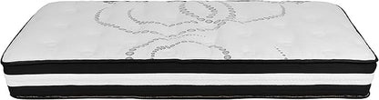 Flash Furniture Capri Comfortable Sleep 10" Hybrid Pocket Spring and Foam Mattress in a Box, Foam Pocket Spring Hybrid Mattress, Twin