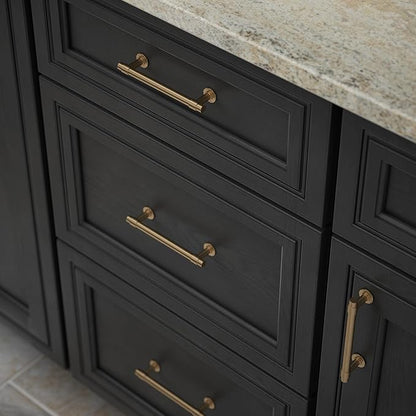 Franklin Brass Bar (20-Pack) Cabinet Handles 4" Hole Center Pulls | Champagne Bronze Hardware Kitchen Door, Drawers, Dressers, Furniture P29617K-CZ-B2