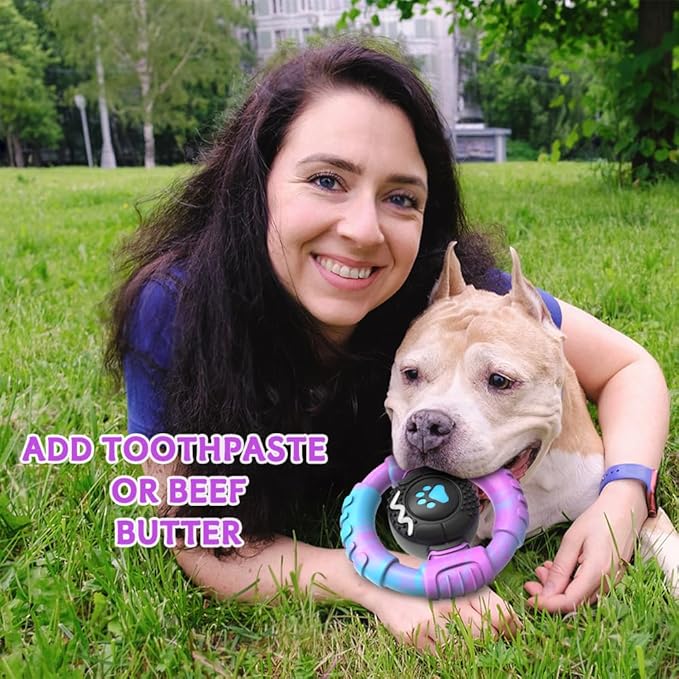Dog Toys for Aggressive Chewers Large Medium Small Breed Indestructible Durable Tough Squeaky Dog Chew Toys to Keep Them Busy Nylon Rubber Interactive Dog Toys-Mewly Pet