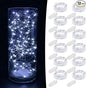 MUMUXI 12 Pack 7.2ft Fairy Lights Battery Operated String Lights, 20 Mini LEDs for Centerpiece Table Decorations, Wedding Party Bedroom Mason Jar Christmas, Cool White