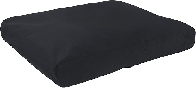 K9 Ballistics Tough Rectangle Pillow XXL Extra Large Dog Bed - Removable Cover, Washable, Durable & Water Resistant Dog Bed Made for Big Dogs 68"x40", Obsidian Black-Mewly Pet