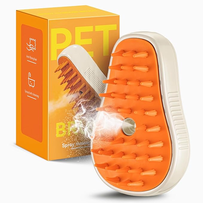 3 In 1 Pet Brush for Shedding, Portable Hair Removal Tool for Cats and Dogs, Deshedding Grooming Brush for Indoor Pets-Mewly Pet