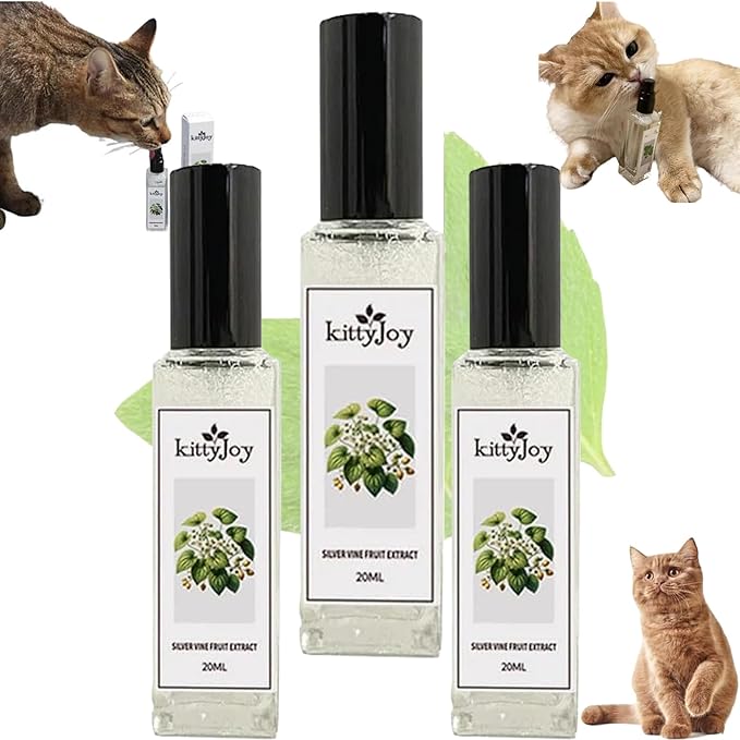 Kitty Joy Herbal Cat Joy, Herbal Cat Joy Spray, Celery Pets Catnip Spray, Catnip Spray for Indoor Cats, Cat Calming Spray, Anti Scratch Cat Spray, Cat Training Spray with Catnip, Cat Nip Spray (3PCS)-Mewly Pet