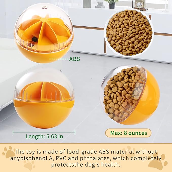 Treat Dispensing Dog Toys - Puzzle & Slow Feeder Ball for Large, Medium & Small Dogs, Mentally Stimulating Enrichment Toys-Mewly Pet