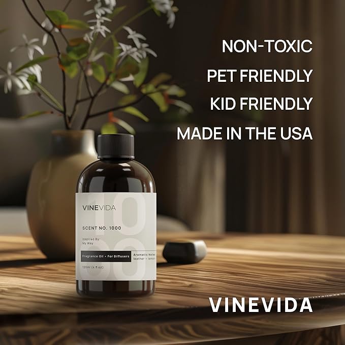 VINEVIDA [32 Fl Oz] Cinnamon Roll Fragrance Oil for Cold Air Diffusers, Essential Oils for Diffuser Oil Refill & Air Freshener Room Spray
