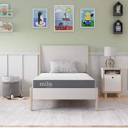 Modway Mila 6” Narrow Twin Mattress - Firm 6 Inch- 10-Year Warranty