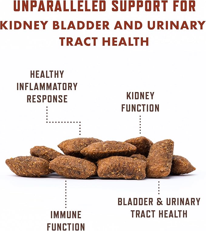 Rocco & Roxie Cat Urinary Tract Health Supplement, Cranberry and D-Mannose for Kidney, Bladder, and UT Support, Vet Recommended Chicken Flavored Crunchy Chews Cats Love, Made in USA-Mewly Pet