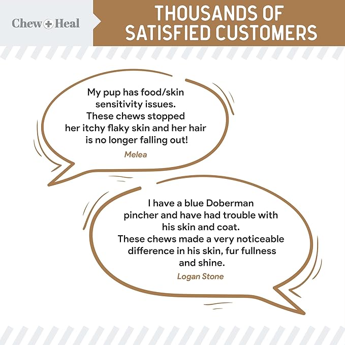 Omega for Dogs - 180 Delicious Soft Chews - Salmon Oil Treats for Skin and Coat, Itch Relief - Fish Oil Blend of Essential Fatty Acids, Omega 3, 6, and 9, and Vitamins - Peanut Butter Flavor-Mewly Pet