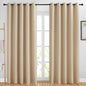NICETOWN Blackout Draperies Curtains Panels - Window Treatment Thermal Insulated Solid Grommet Blackout Curtains/Panels/Drapes for Bedroom (Biscotti Beige, Set of 2, 66 by 84 Inch)