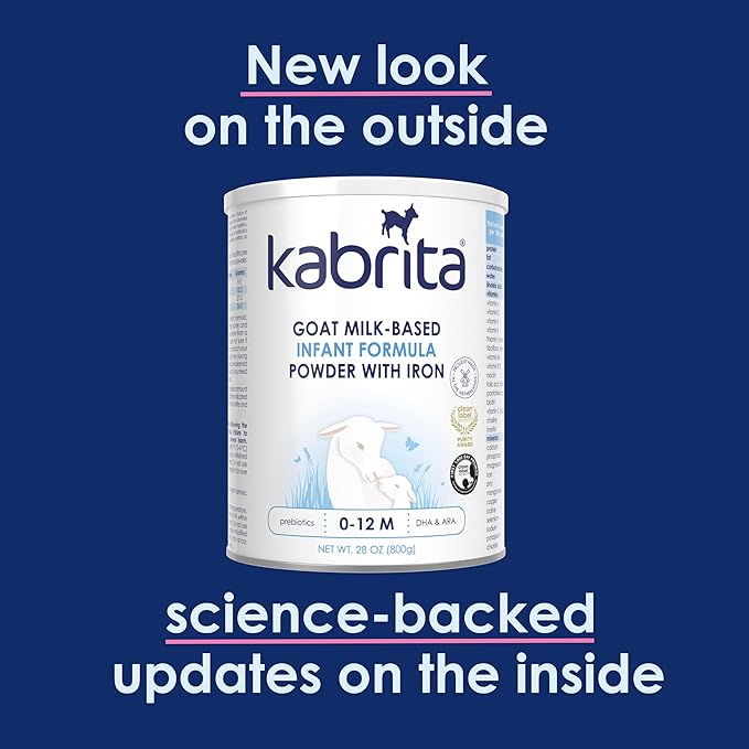 Kabrita Goat Milk-Based Infant Formula – 28oz – Pack of 2 – Natural, Gentle Baby Formula – European, Non-GMO – Ages 0-12 Months-Mewly Pet
