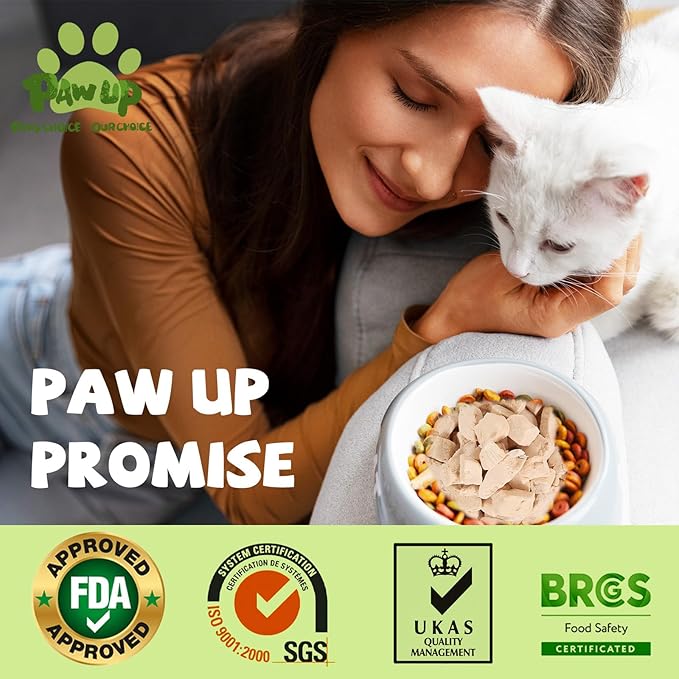 Freeze Dried Cat Treats, Raw Chicken Food for Dogs Cats, Single Ingredient, High Protein Natural Healthy Topper, 3.8 oz-Mewly Pet