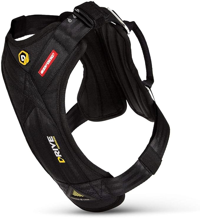 EzyDog Drive Dog Car Harness – Crash Tested and Certified (US-FMVSS 213) Dog Seat Belt Harness for Safe Travel, Adjustable with Padded Comfort (Large)-Mewly Pet