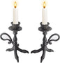 Claw Foot Candlestick Holders - Feet Taper Candle Holders, Black Candlesticker Holders Set 2