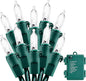 Christmas Lights - Battery Operated String Lights 50 LED String Lights Mini Lights with Auto-Timer and 8 Lighting Modes for Christmas Wreath Party Wedding Garden Home Decoration, White