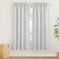 RYB HOME Linen Texture Wave Sheer Drapery for Cottage Garden, Privacy Window Sheers for Living Room, Dreamy Simi Transparent Sheer for Bathroom, Dove Grey, 52 in x 72 in per Panel, 2 Pcs