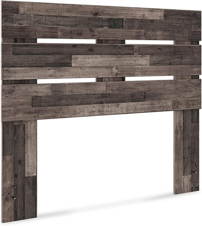 Signature Design by Ashley Neilsville Butcher Block Panel Headboard, Full, Brown