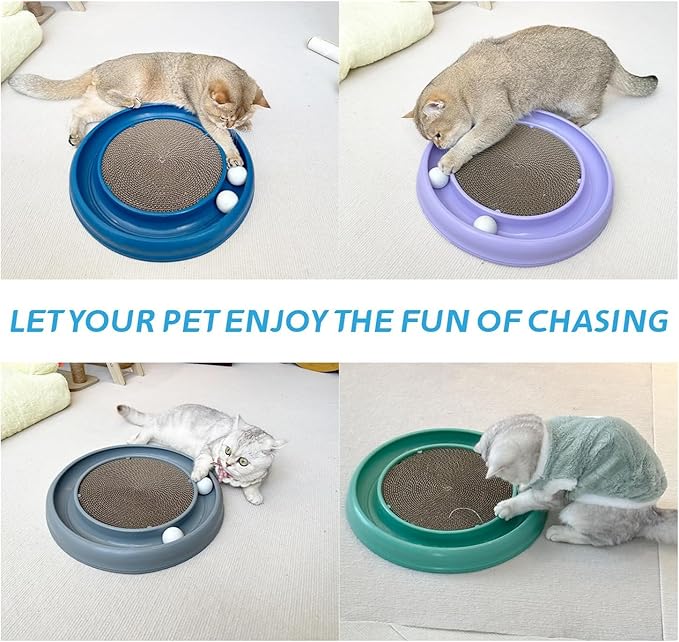 Cat Track Balls Replacement Track Balls for Turbo Round Scratcher Toy (2PCS Cat Ball Toy)-Mewly Pet