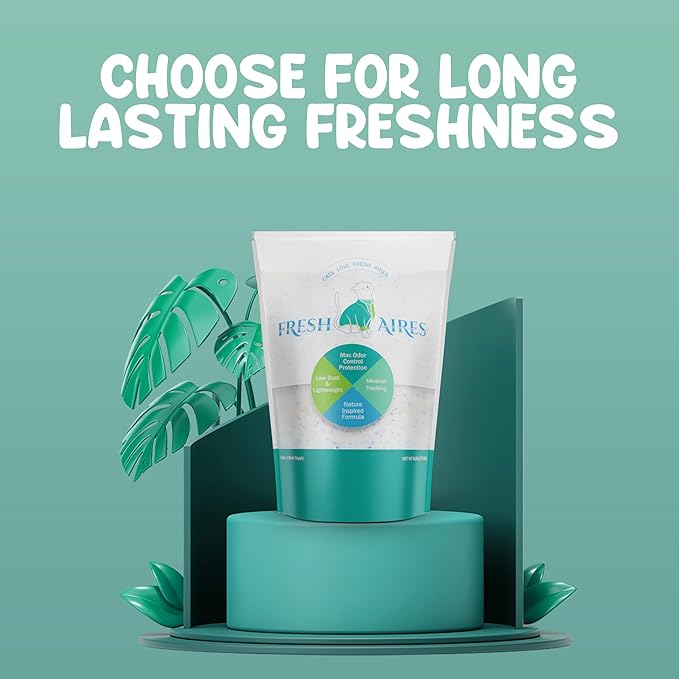 Silica Crystal Cat Litter – Unscented, Lightweight, Non-Clumping, Low Dust & Tracking, Long-Lasting Odor Control for Cats and Kittens – 6 lb Bag of Crystal Litter-Mewly Pet