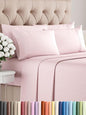 King 6 Piece Sheet Set - Comfy Breathable & Cooling - Ultra Soft Hotel Luxury Bedding Set w/ 8-16 Inch Deep Pockets - 1 Flat & 1 Fitted Sheet & 4 Pillowcases - Wrinkle Free & Easy Care - Lavender Pink