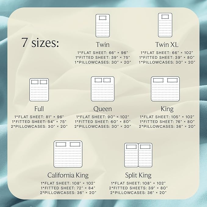 LuxClub 3 PC Sheet Bed Sheets Deep Pockets Wrinkle Free-Kids-Fitted Sheets Machine Washable Hotel Bedding Silky Soft - Aqua Twin XL