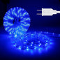 LED Rope Lights, 16.4 Feet Blue Flat Flexible Strip Light, Plug in Novelty Lighting, Connectable and Waterproof for Home Christmas Holiday Garden Patio Party Decoration