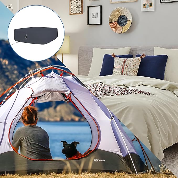 Bedecor Air Bed Sheets for Mattress Cover Removable Bed and Elastic Band Super Soft and Breathable & Deep up to 21" Black Twin XL