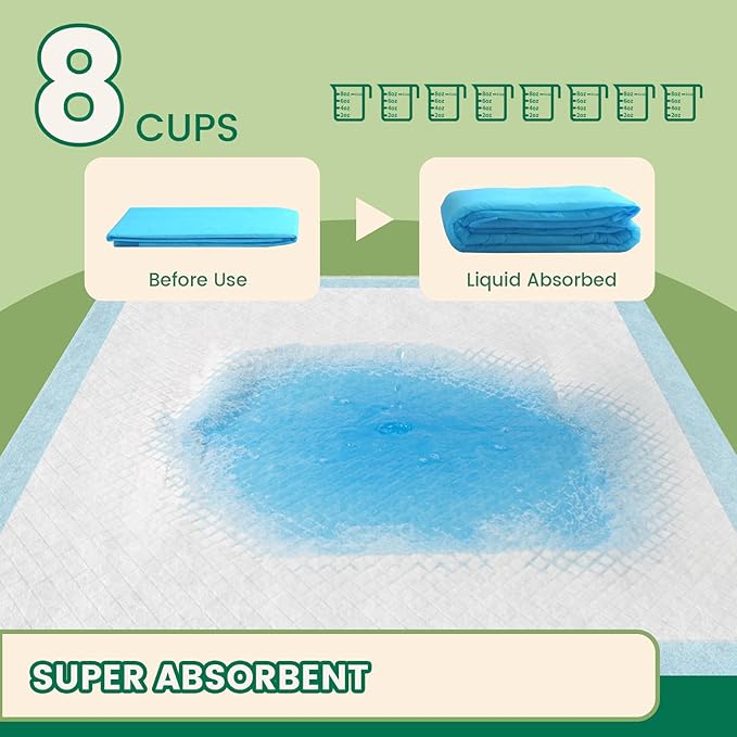 IMMCUTE Puppy Pee Pads 30x28 Inch, 50 Count - Extra Large Super Absorbent Puppy Training Pads with Double Leak-Proof Layer, Thick Disposable Potty Pads for Dogs & Pets Indoor & 0utdoor Use