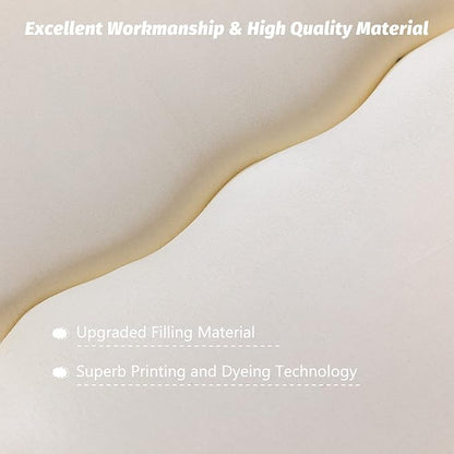 MAXYOYO Japanese Floor Mattress Futon Mattress, Thicken Sleeping Pad Foldable Roll Up Floor Futon for Adults Tatami Mat Dormitory Bed Lounger, Off White, Full Size