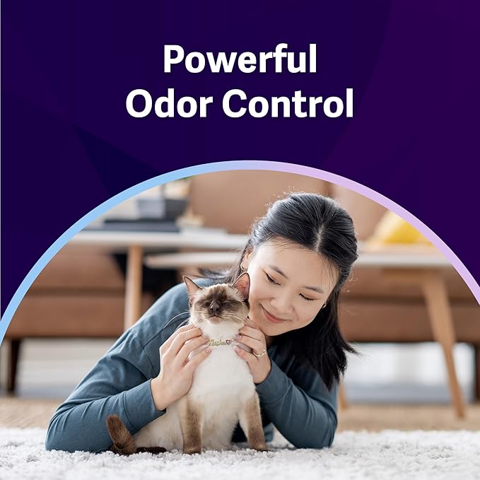 Ultra Clumping Micro Crystals Premium Cat Litter - Dust Free, Soft on Paws, Fragrance Free - 15 Lbs. Total (3pk of 5 Lbs.)-Mewly Pet