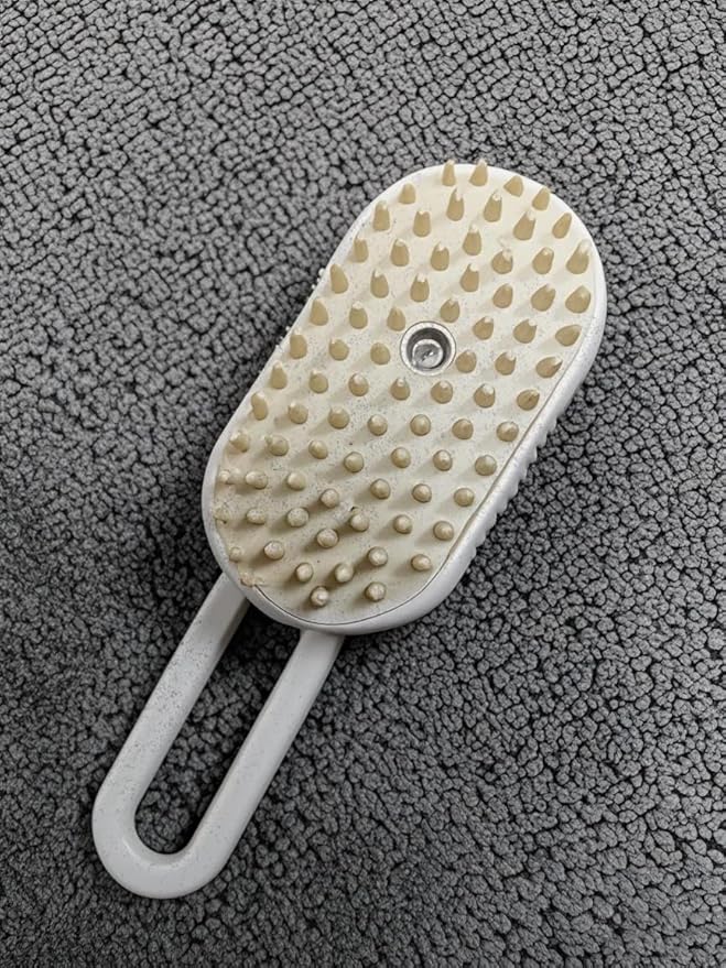 Cat Steam Brush for Shedding with Foldable Handle 4 in 1 Rechargeable Steam Brush for Cats and Dogs,Haired Pets Spritz Defur Comb for Cats Pet Spray Grooming Tool for Hair Removal & Massage-Mewly Pet