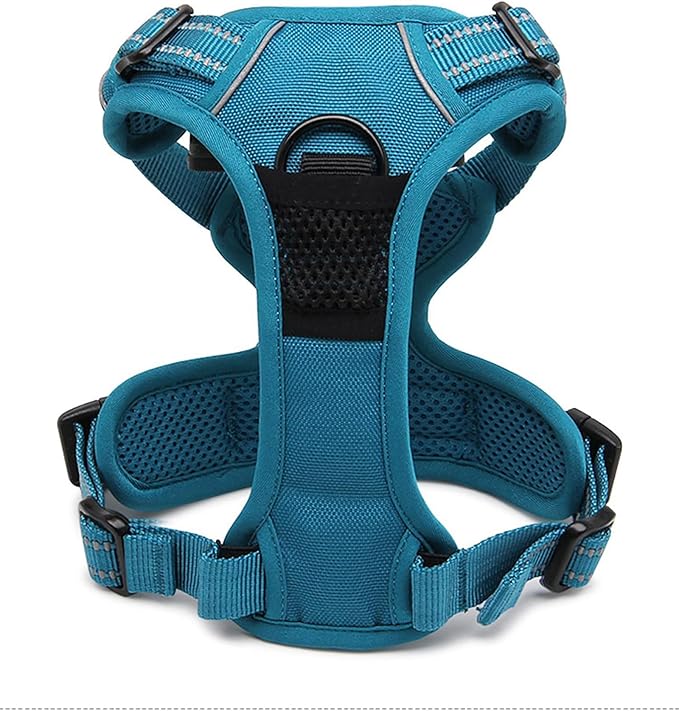 TRUE LOVE Truelove Adjustable No-Pull Dog Harness Reflective Pup Vest Harnesses Comfortable Control Brilliant Colors TLH5651(Blue,S)-Mewly Pet
