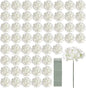 Auihiay 64 PCS Artificial Hydrangea Flowers, Silk Hydrangea Full Flowers Heads with Stems for Wedding Centerpieces, Home, Garden, Baby Shower, Party Decoration (Ivory)