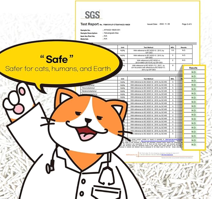 Tofu Cat Litter 1.5mm, 100% Natural Ingredients,Strong Clumping,Toilet Flushable,Solubility in Water,Ultra Absorbent, Really Dust-Free,Less Tracking, I'm Gonna Pee (5.7lb x 2pack)-Mewly Pet