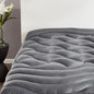 SLEEP ZONE Cooling RV Mattress Topper, Premium Zoned Cool Mattress Pad Cover, Padded Mattress Protector Breathable Washable, Deep Pocket 8-21" (Grey, Short Queen)