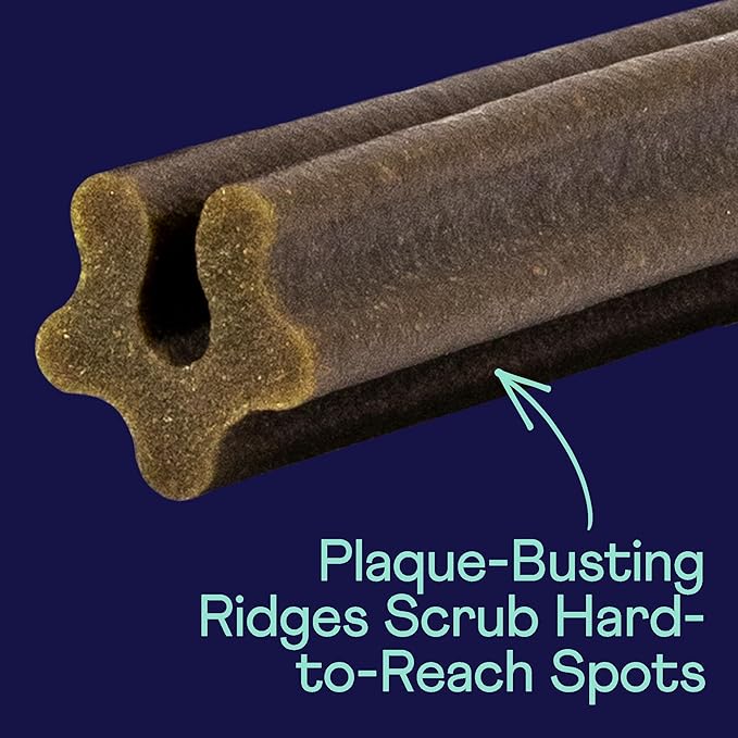 Finn Plaque Patrol Dental Chews | Triple-Action Defense Against Plaque, Tartar, and Bad Breath | for Medium/Large Dogs, 25+ lbs-Mewly Pet